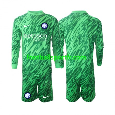 Tenue Inter Milan Gardien Enfant Domicile 2024-2025 Maillot de Foot ML